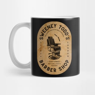 Sweeney | Barber Shop Logo w/ Background Mug